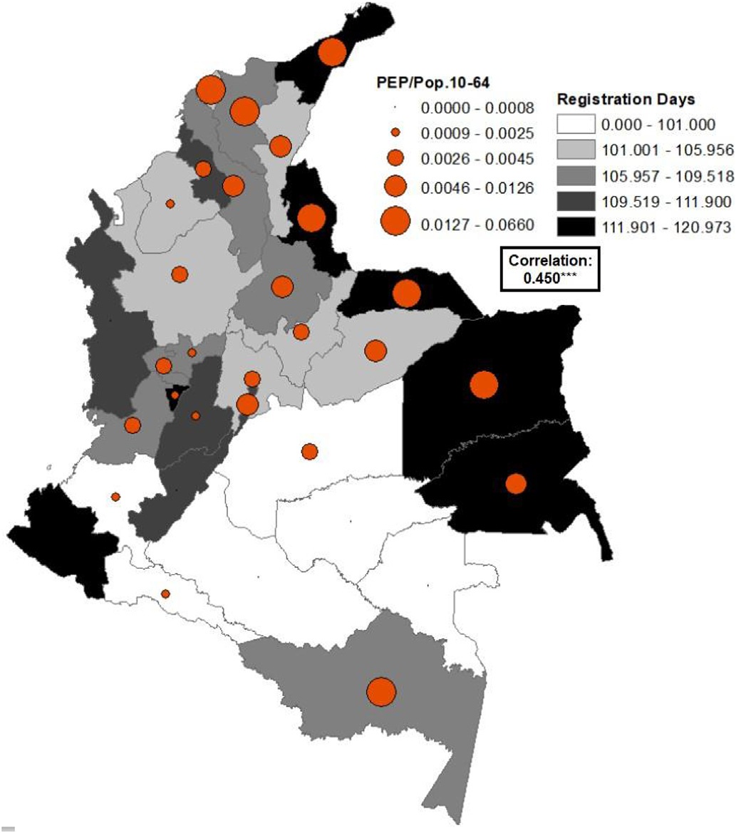 Visualization from Give Me Your Tired and Your Poor: Impact of a Large-Scale Amnesty Program for Undocumented Refugees